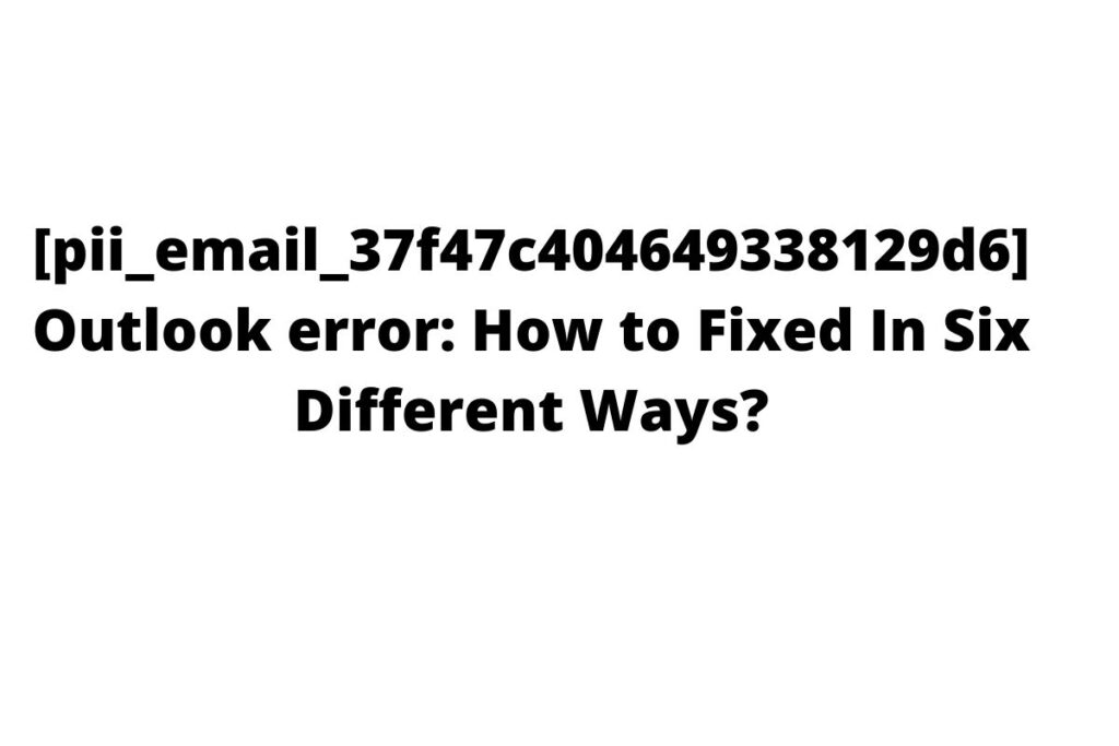 Outlook error