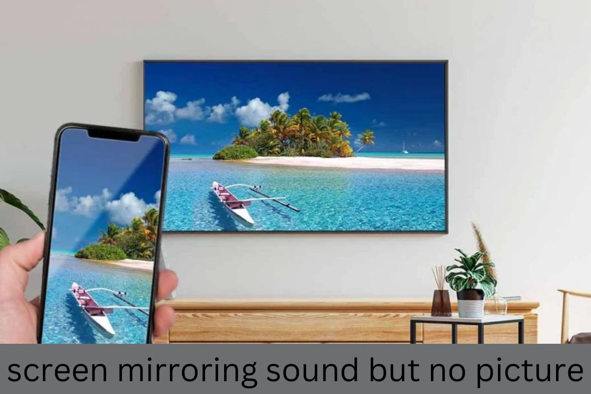 screen mirroring sound but no picture