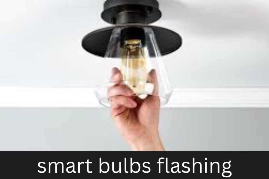 smart bulbs flashing